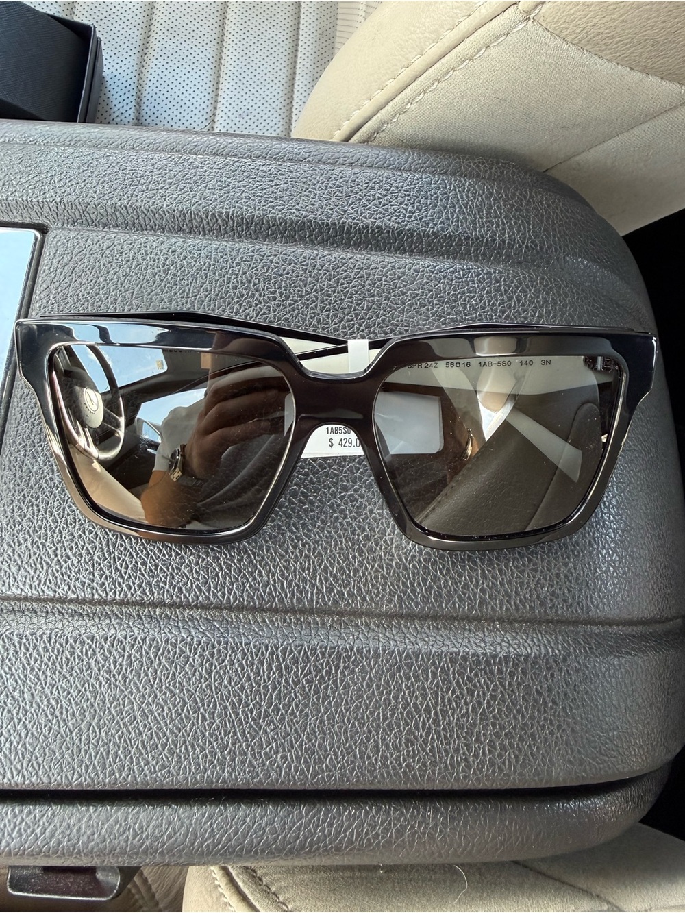 Prada Black Oversized Square Sunglasses